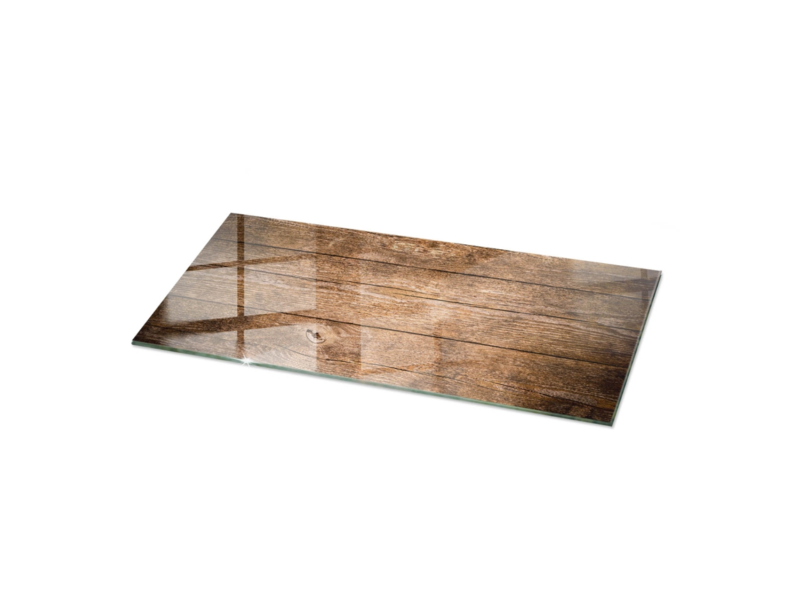 Cristal Para Mesa Rectangular Espelharte (125x50 Cm - La Estructura De Las Tablas De Madera - Marrón)