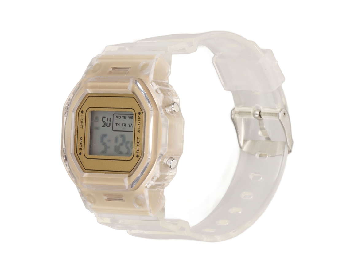 Reloj Deportivo Digital Led Resistente Al Agua Dorado