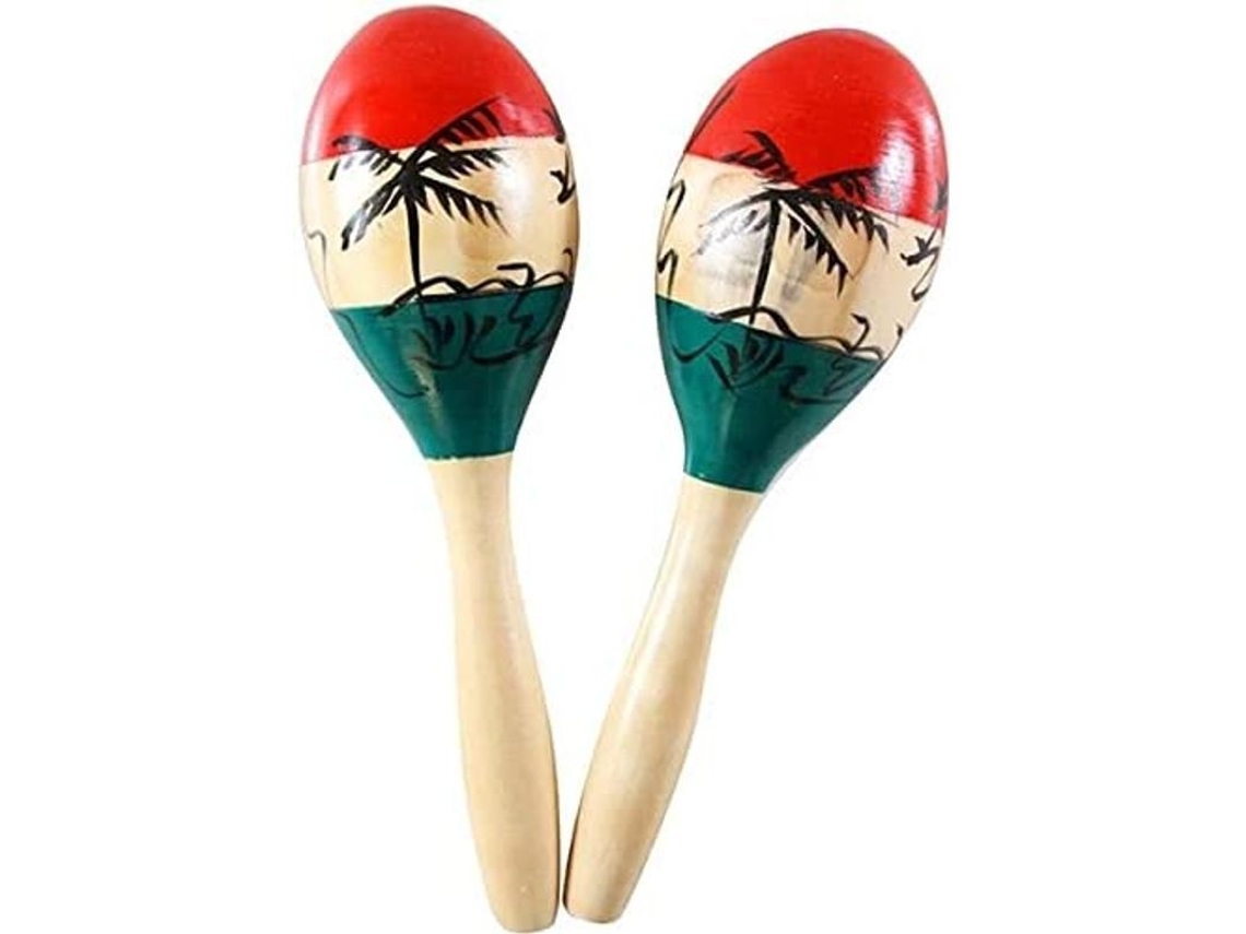 1 Par De Sonajeros De Madera Para Rumba, Ideales Para Niños Y Adultos.