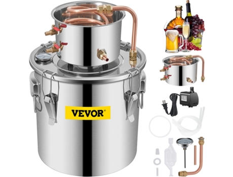 Moonshine Still Kit de destilación de whisky de 3,3 litros VEVOR