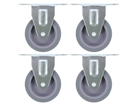 vidaXL Ruedas fijas 24 unidades 75 mm