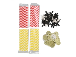 Pajitas de papel seguras y duraderas para Halloween