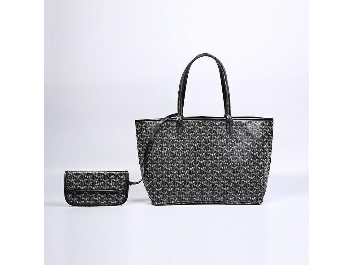 2026-bolso Tote Goyard Dog Tooth De Gran Capacidad Para Madres Con Logo De Marca En Pvc, Elementos De Impresión Y Asas Suaves