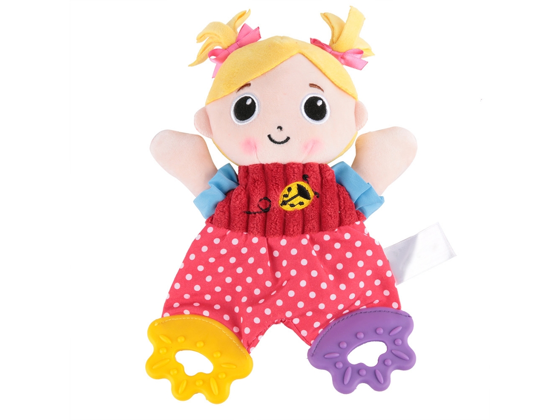 Juguete De Sonajero Suave Para Bebé Con Patrón De Dibujos Animados Lindos Toalla De Cuna Para Niñas