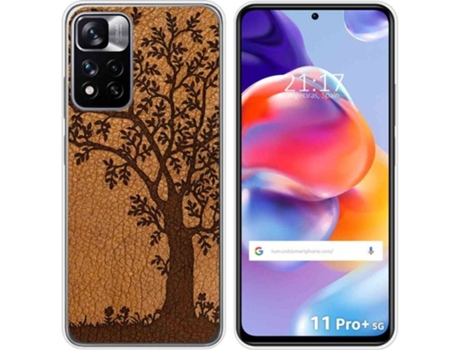 Carcasa para Xiaomi Redmi Note 11 Pro+ Plus 5G TUMUNDOSMARTPHONE Dibujos Cuero 03 Multicolor
