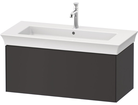 DURAVIT Tulip blanco, mueble de baño montado en la pared, ancho 984 x profundidad 458mm, con 1x extraíble, con tecnología de punta, WT42420