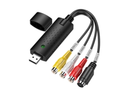 Adaptador De Vídeo Usb 2.0 Com Captura De Áudio Para Tv Dvd, Inclui Software Ulead Video Studio Se Dvd