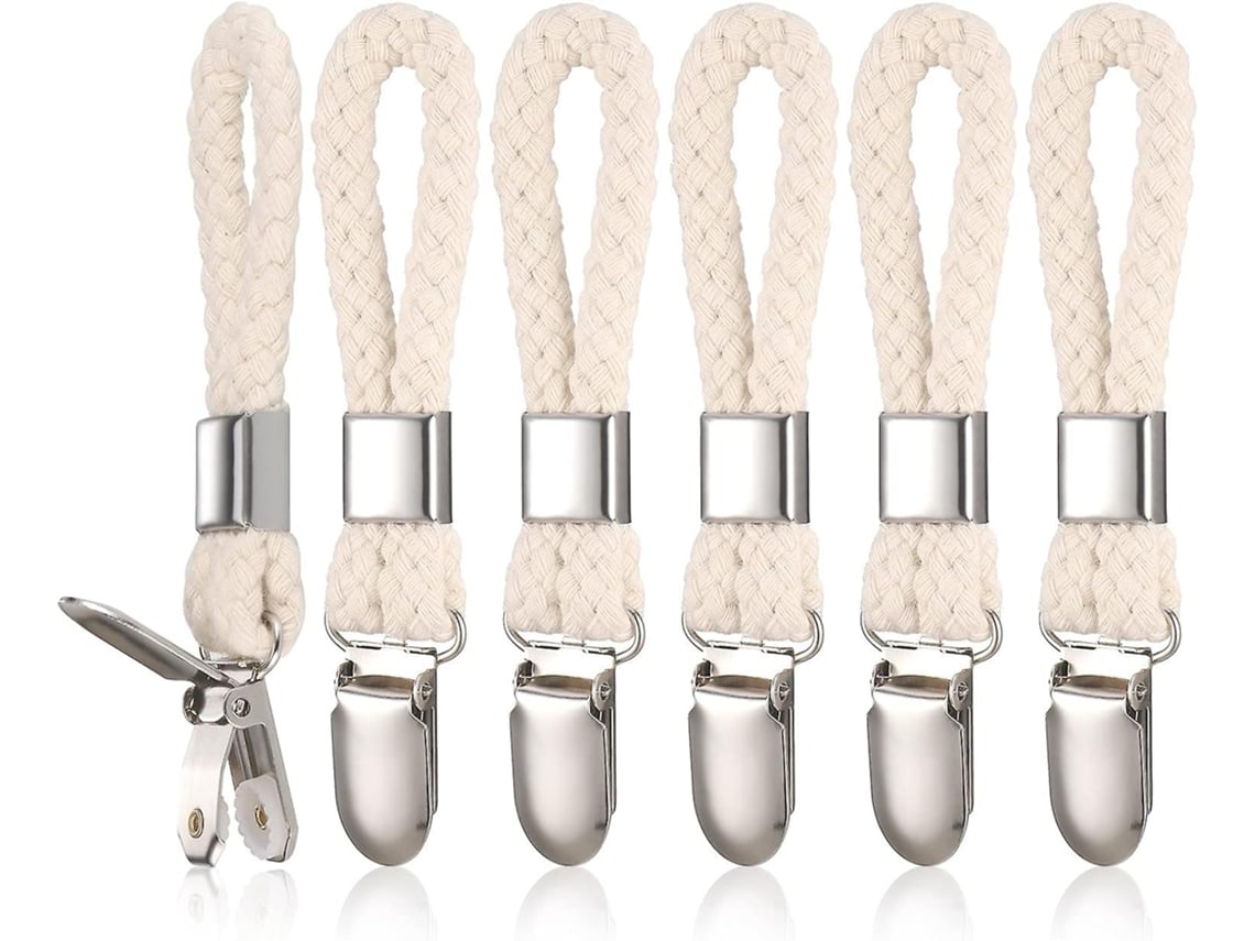 6 Pinzas Para Toallas, Pinzas De Algodón Y Hierro Para Colgar, Ideales Para Cocina, Baño, Playa Y Armarios, Ahorro De Espacio