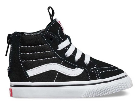 Zapatillas VANS Sk8-Hi Zip - Niños (18 - Blanco)