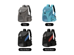 Mochila Transportadora Para Perros Y Gatos Con Ventana Transparente Y Bolsillos Laterales, Ideal Para Viajes Al Aire Libre.