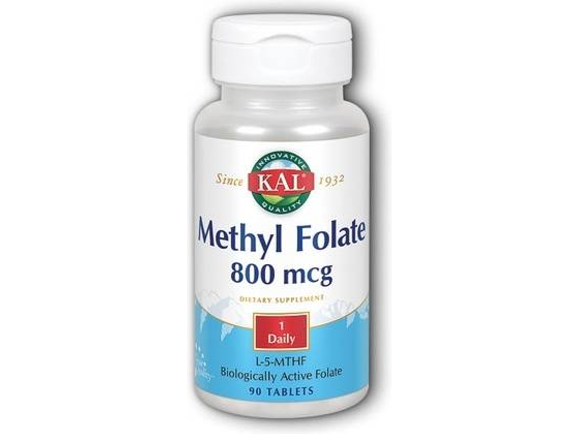 Complemento Alimentar KAL Methyl Folate (90 cápsulas de 800μg)