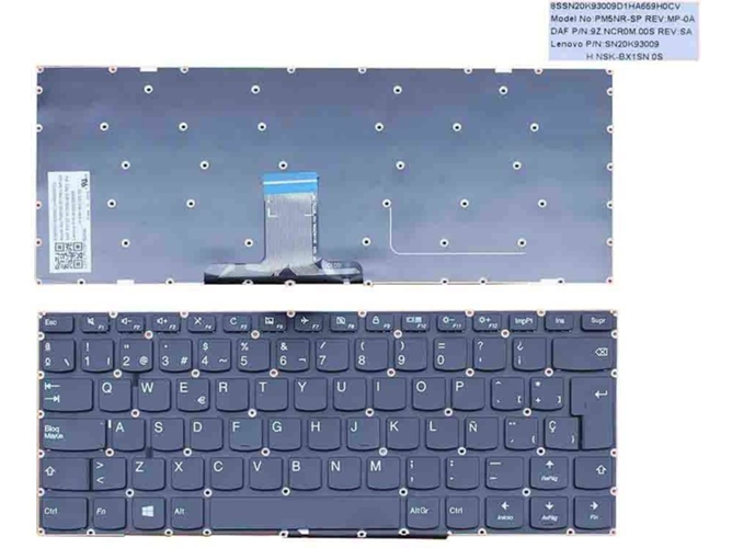 Teclado para Portátil Lenovo Ideapad 510S-14Ikb 710S-14