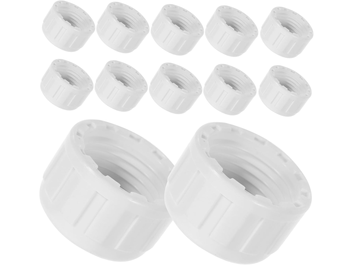 Paquete De 25 Tapas Redondas De Pvc Para Tubos De 1/2 Pulgada.