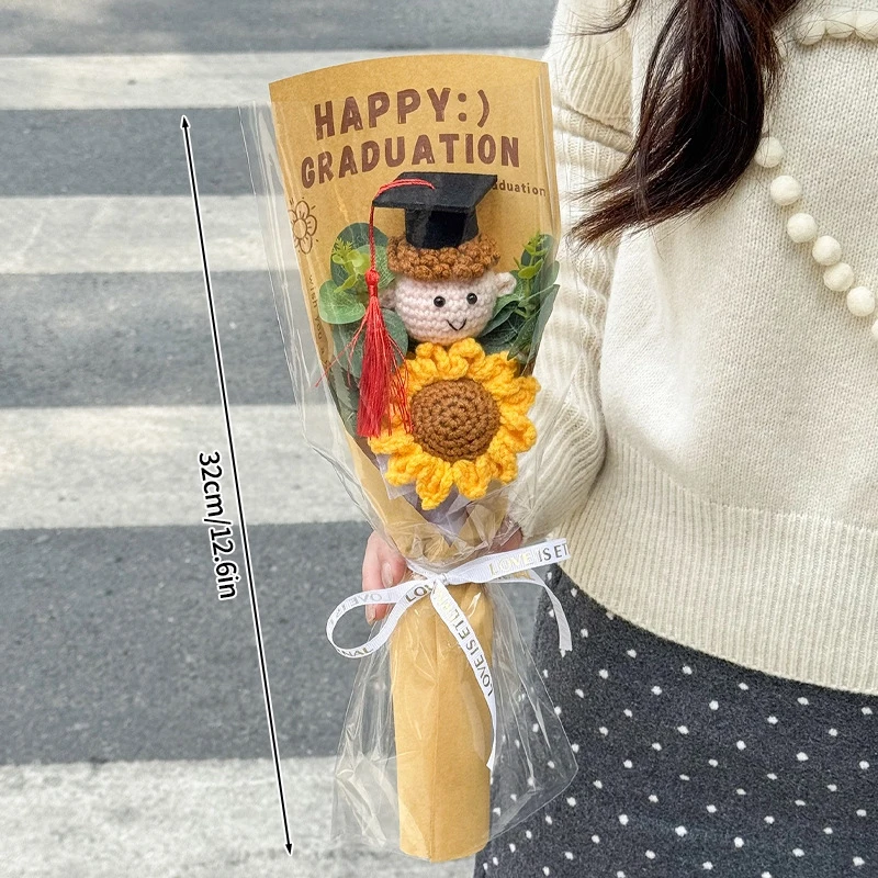 Ramos De Ganchillo, Flores Tejidas A Mano, Flores Artificiales, Ramos De Graduación, Artículos Para Fiestas