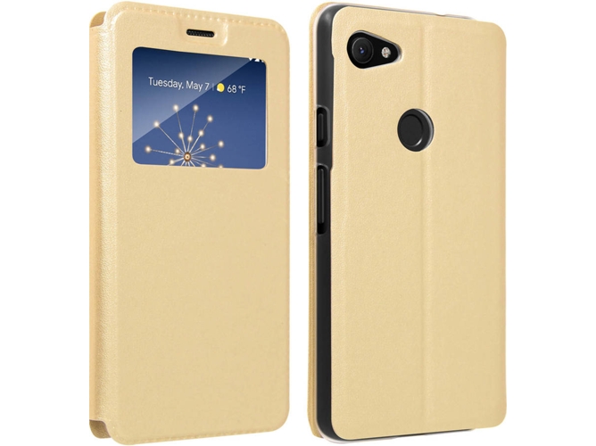 Funda Google Pixel 3A XL AVIZAR Window Dorado