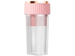 Taza De Jugo, Mini Exprimidor Eléctrico Recargable, Pequeña Licuadora De Frutas Multifuncional Portátil Para El Hogar CHRUI Rosa