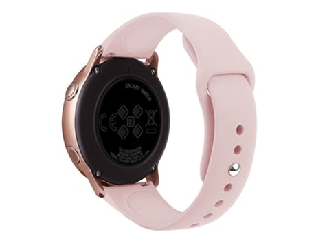 Correa de Silicona para Samsung Galaxy Watch Active/Galaxy Watch 42mm/Gear S2/Gear Sport/Garmin Vivoactive 3/Garmin Vivoactive 3 Music - color rosa...