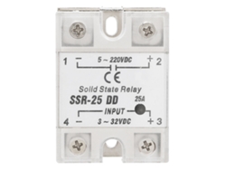 Relé De Estado Sólido Ssr-25 Dd 25a 5-220vdc Para Procesos De Automatización Industrial