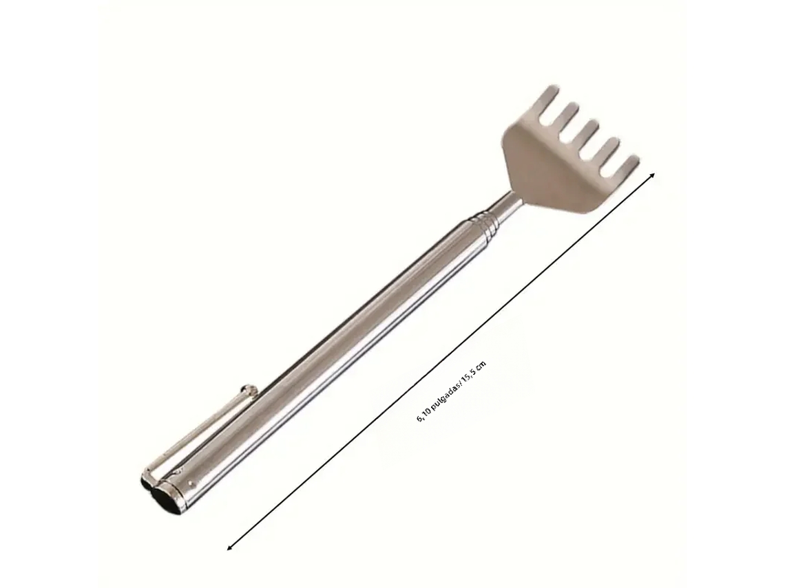 Set De Masaje Y Rascado De Espalda Con Telescopio De Bolsillo De Acero Inoxidable Con Clip Para Bolígrafo