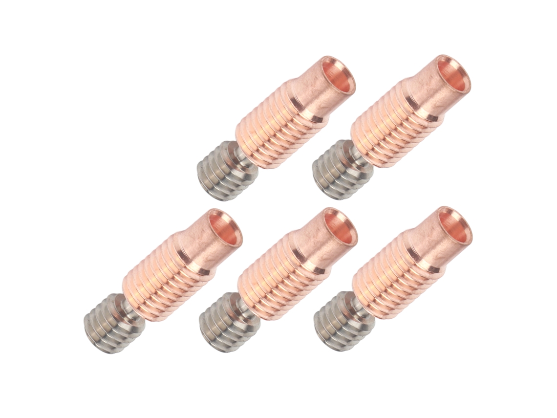 5pcs Rotura De Calor Bimetálica De Titanio Y Cobre Para Impresora 3d Prusa I3 Mk3 Mk3s Hilada