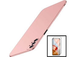 Kit Carcasa y Protector Cristal 5D Samsung A72 5G PHONECARE SlimShield Rosa