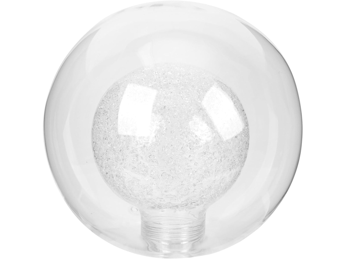 Cristal Redondo Transparente De 10 Cm Para Bombilla G9 De Repuesto Para Plafón Suspendido.