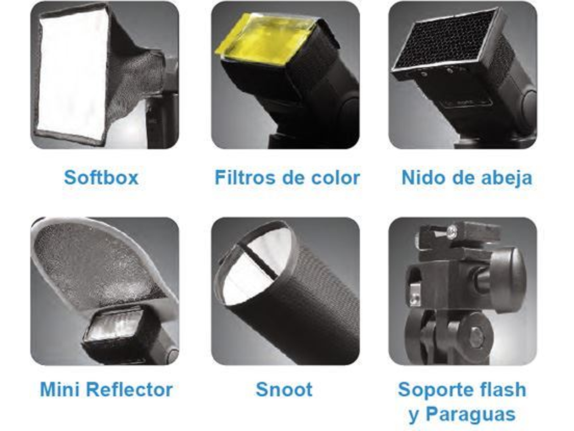 Kit de accesorios para flash FT-AF1 FOTIMA