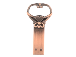 Memoria Usb Stick Flash Drive Metal 32gb Corazón Retro Portátil Para Almacenamiento De Información