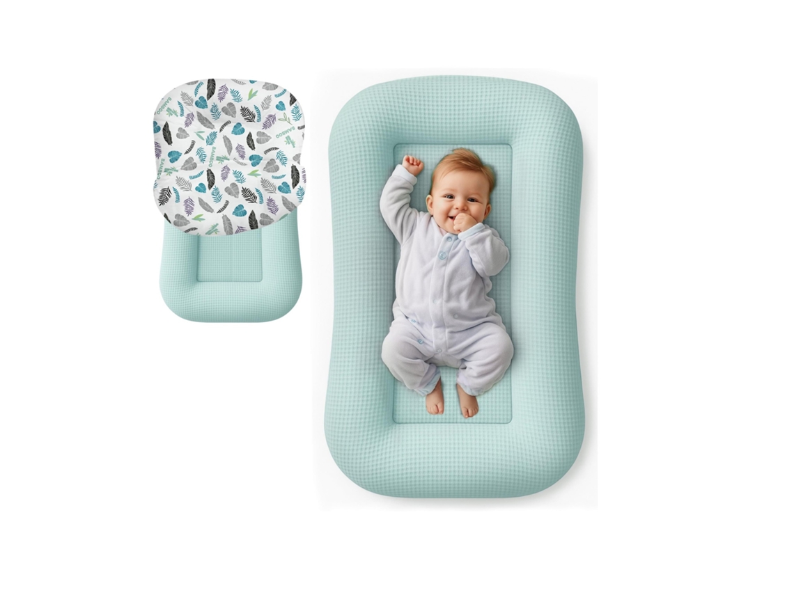 Nido Portátil Para Bebé, Tejido De Algodón Transpirable Para Bebés De 0 A 24 Meses (azul) Czhhmart