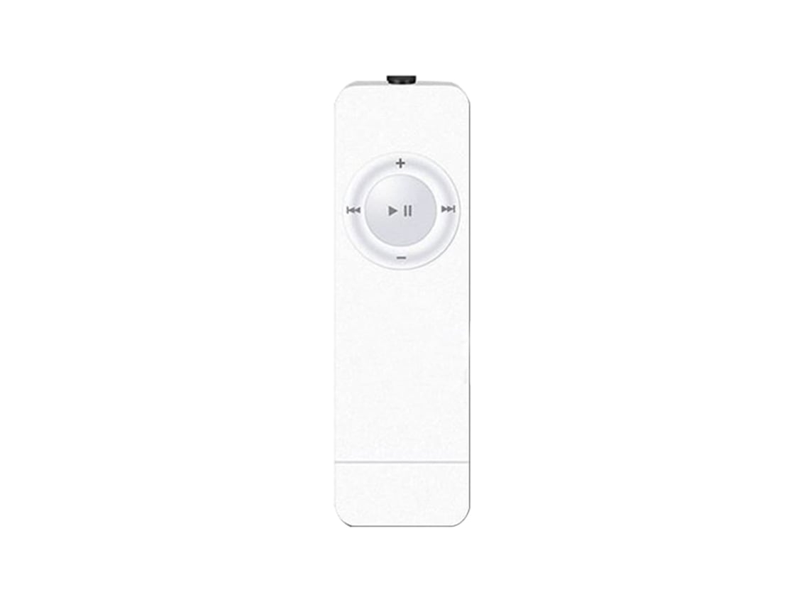 Mini reproductor MP3 portátil recargable y elegante, reproductor multimedia de música para el hogar, color blanco