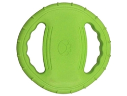 Disco voador de borracha flutuante para cães grandes, verde, com airbag sonoro e materiais macios e ecológicos (modelo 2026).