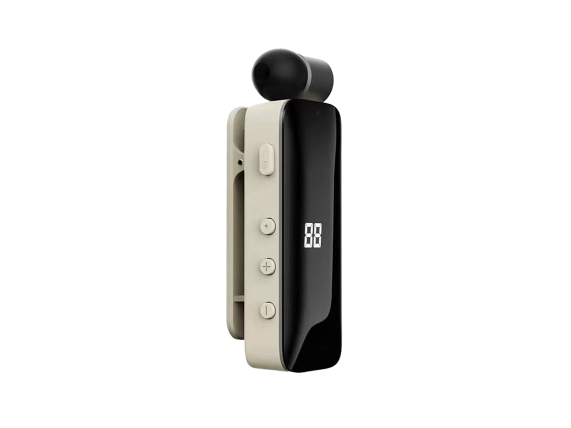 Auriculares Bluetooth blancos de solapa para Android y Apple