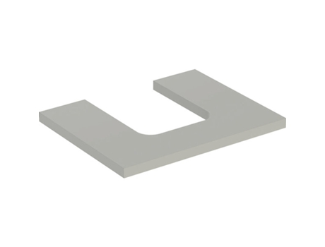 Placa de lavabo GEBERIT ONE recortable en el centro para lavabo de encimera en forma de cuenco 60x3x47cm 505.271.00.