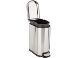 Cubo De Basura Con Pedal Antimanchas Y Cierre Progresivo, Ideal Para El Cuarto De Baño, El Dormitorio O El Salón, 10 Litros