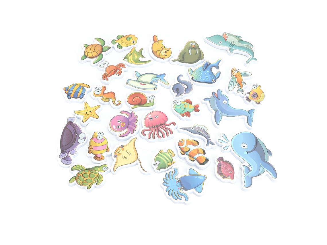 Ats-set De Rompecabezas Animales Marinos Para Baño De Bebé Juguete Eva Rompecabezas Para Baño Y Bañera Infantil