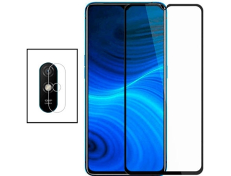 Kit Protector de Cámara Trasera Xiaomi Redmi 9A PHONECARE y Cristal Templado 5D Full Cover