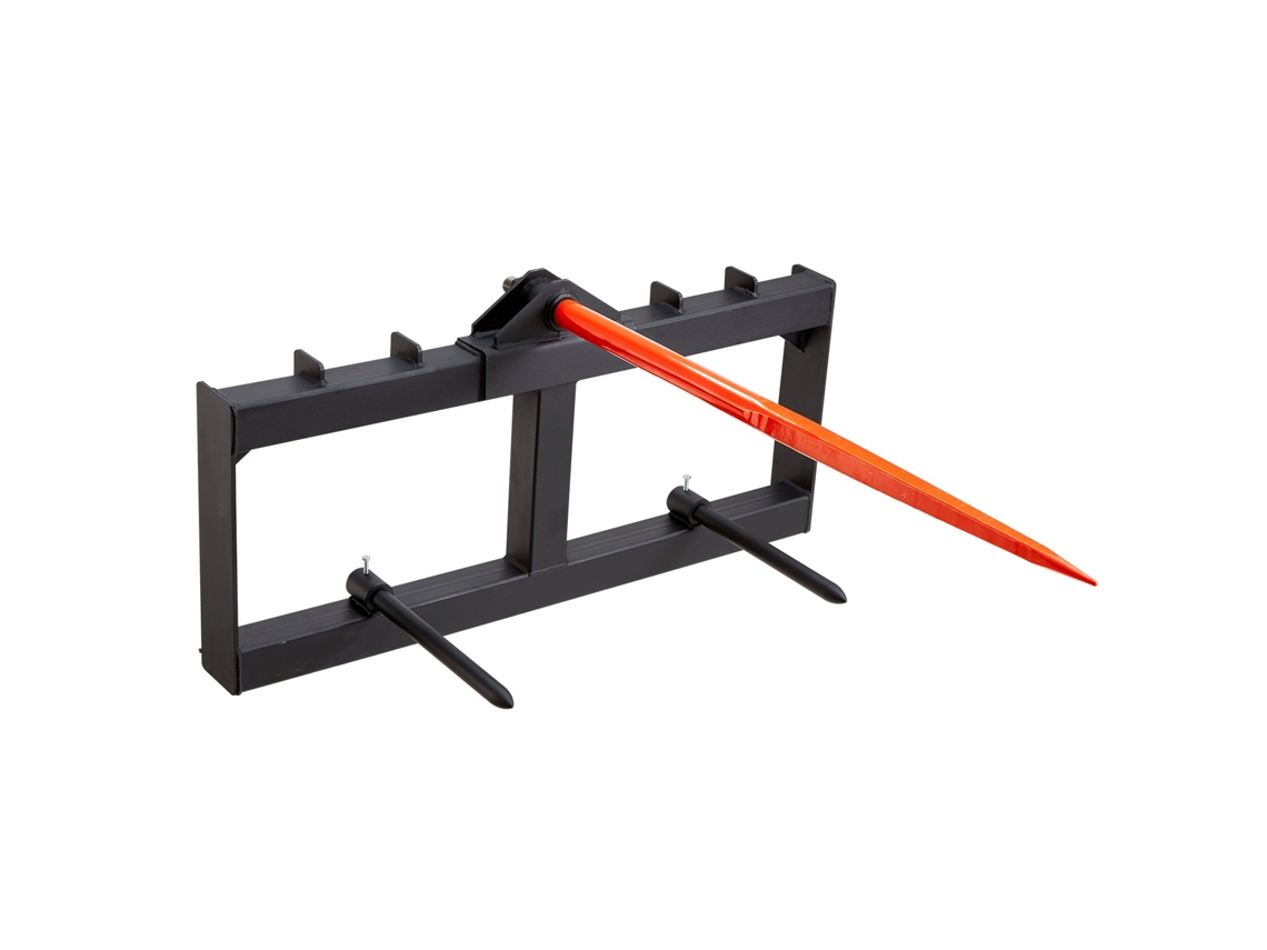VEVOR Horquilla para Balas de Heno para Tractor Cargador 3 Dientes Carga 725 kg