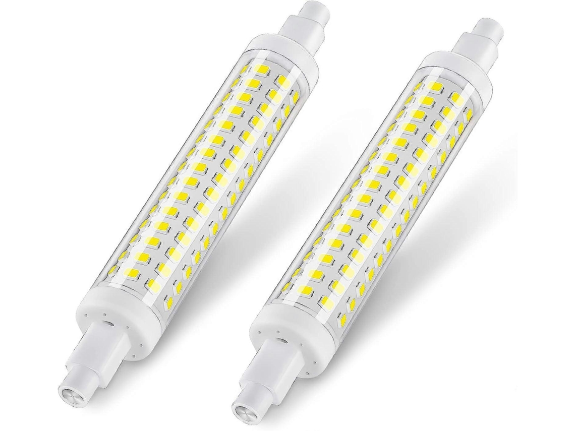 Omni-bombilla Led R7s, No Regulable, Blanco Frío 6000k, 1300lm, Luz Lineal Base R7s, 2 Unidades