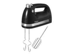 Batidora Negra De Mano Con Doble Varilla. 5 Velocidades Con 400w. Incluye Acoples Para Batir Y Amasar.