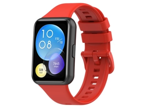 Correa de Silicona impermeable para Huawei Watch Fit 2 - tinto