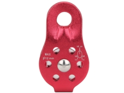 Polea Universal De Aleación De Aluminio Para Montañismo, Rescate Y Escalada Al Aire Libre, Color Rojo.