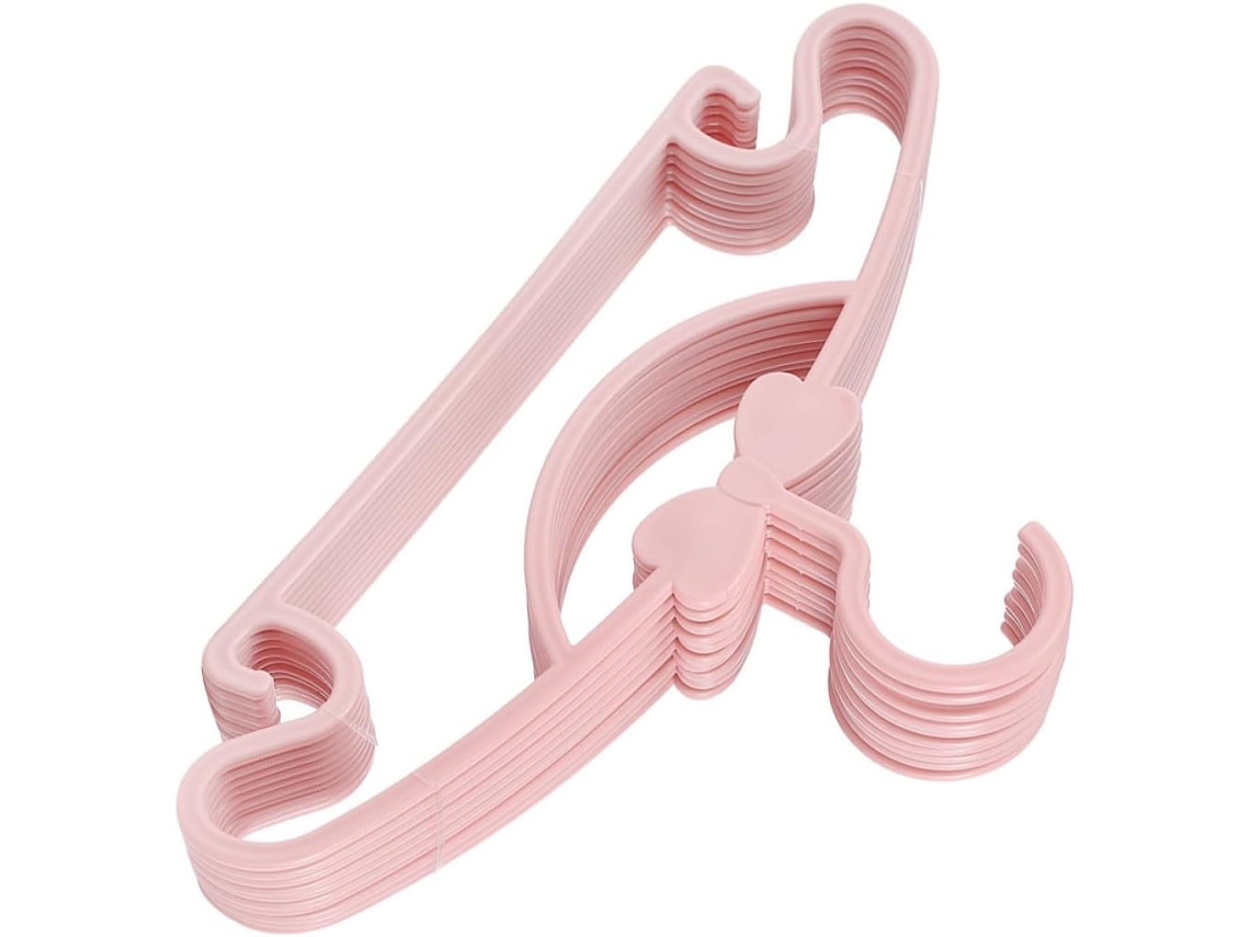 Alfombrillas Antideslizantes Juego 10 Niños Niñas Plástico Duraderas Prácticas Rosa Lazo Ropa Bebé