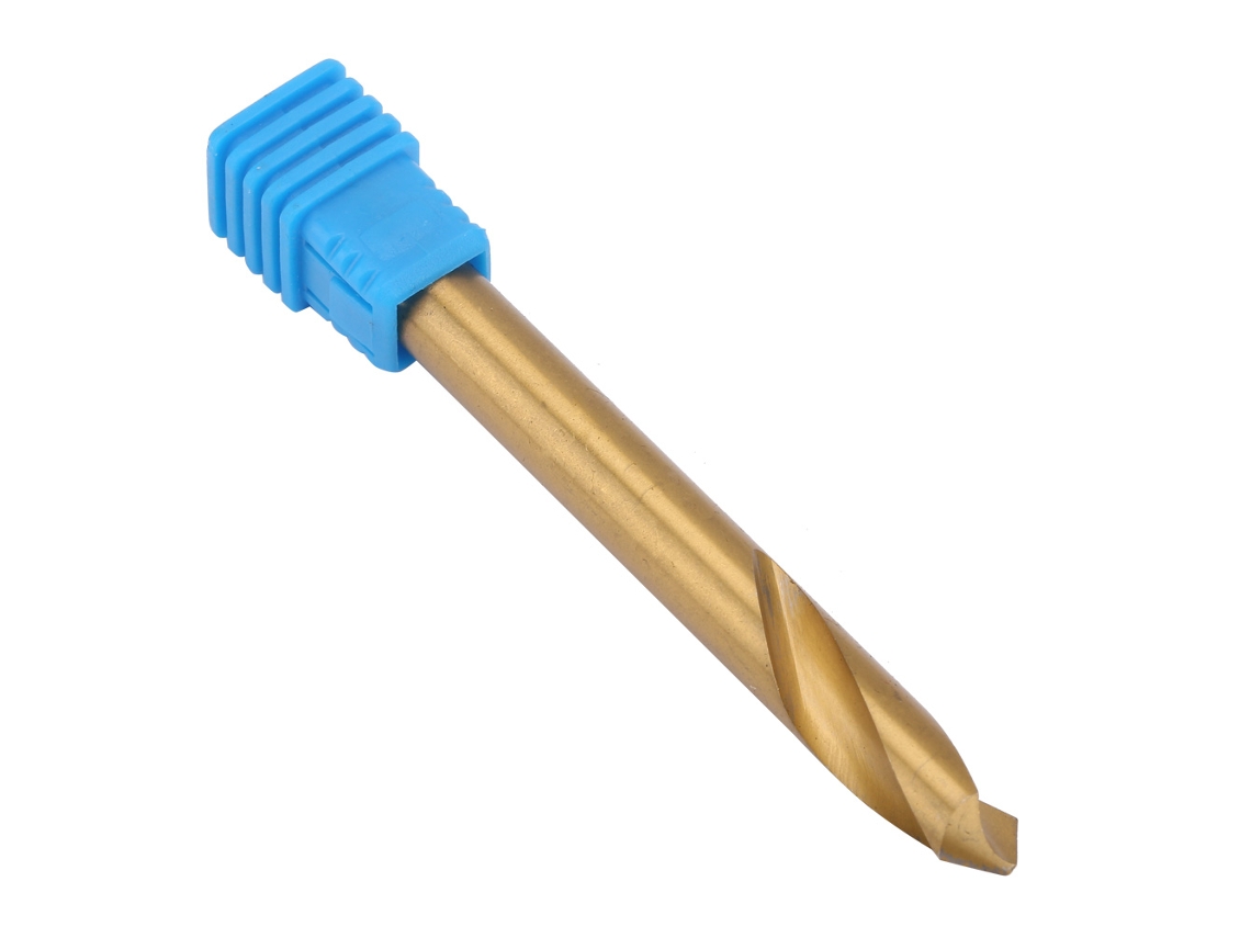 Broca De Centrado De 90° De Hss De Cobalto Con Recubrimiento De Titanio Para Máquinas Cnc De Acero Inoxidable M8