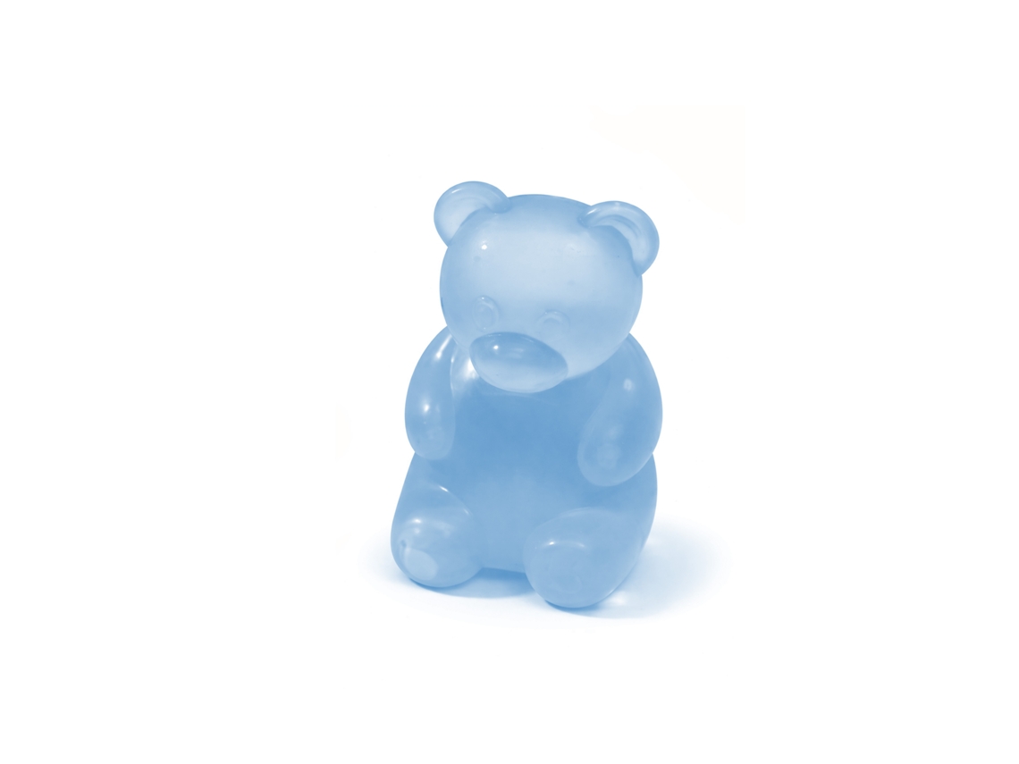Juguete de peluche de oso azul