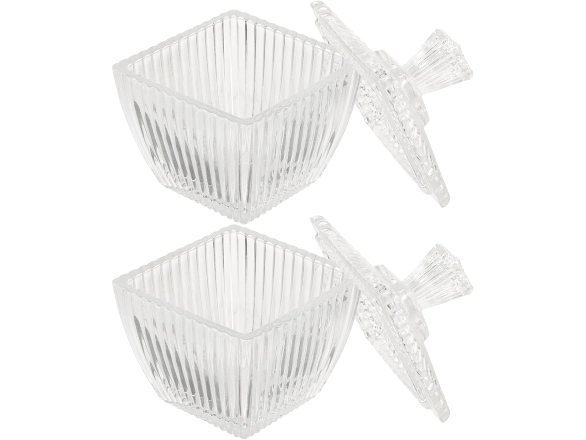 Juego de 2 tarros para dulces, para servir, cubo, despensa, azucarero, bolsas de vacío para café CHABERLU