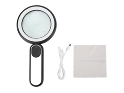 Lupa Led Con 10x De Aumento, Lente Ajustable Para Lectura Y Observación