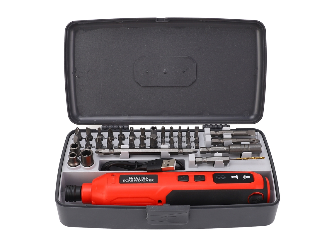 2026 Store-kit Destornillador Eléctrico Inalámbrico 3.6v Usb Recargable 5 Velocidades Luz Led Portátil Para Teléfono Cámara Laptop Reloj