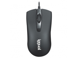 Ratón óptico empresarial Iggual Com de 1200 ppp, color negro