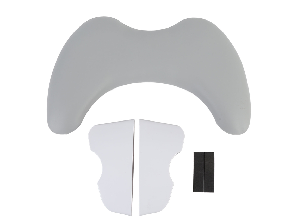 Reposabrazos Desmontable En Forma De U De Piel Sintética Para Manicura, Almohadilla Para Manos Para Salón De Uñas, Color Gris.