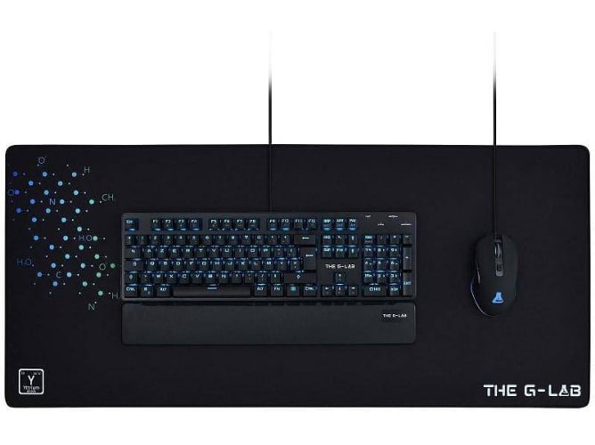 Kit THE G-LAB Yttrium Gaming XXL (Teclado + Alfombrilla + Ratón - 450 x 900 x 3 mm)